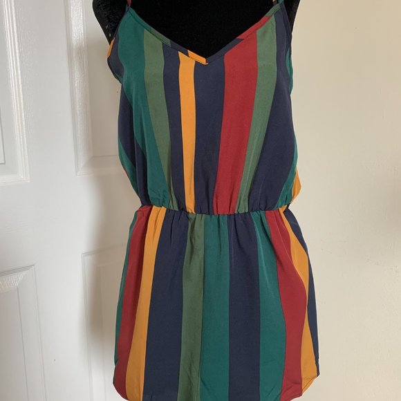 Multi Colour Striped Romper - Picture 6 of 6